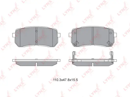 LYNXAUTO fékbetétkészlet, tárcsafék - BD-3626 - TothCarparts