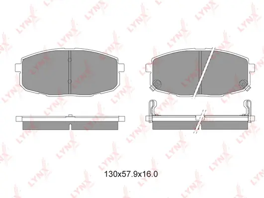 LYNXAUTO fékbetétkészlet, tárcsafék - BD-4404 - TothCarparts