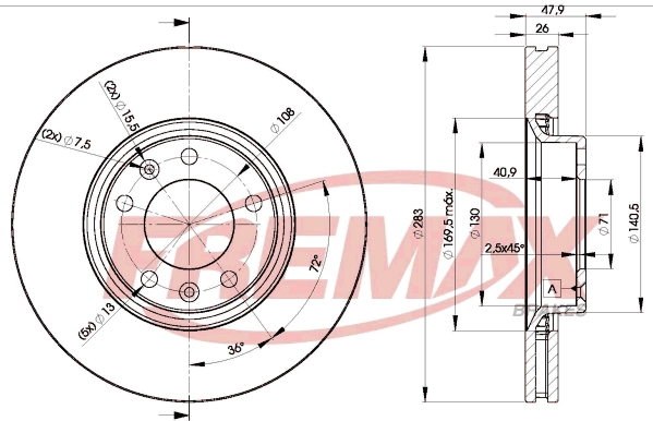 FREMAX féktárcsa - BD-4660 - TothCarparts