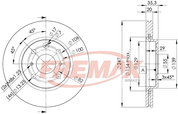 FREMAX féktárcsa - BD-4700 - TothCarparts