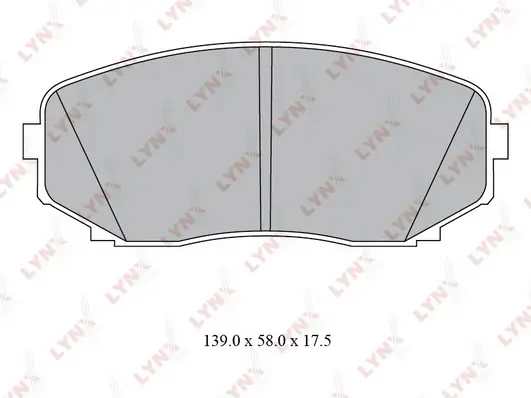LYNXAUTO fékbetétkészlet, tárcsafék - BD-5116 - TothCarparts