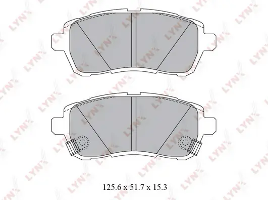 LYNXAUTO fékbetétkészlet, tárcsafék - BD-5123 - TothCarparts