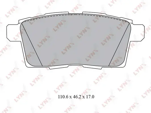 LYNXAUTO fékbetétkészlet, tárcsafék - BD-5124 - TothCarparts