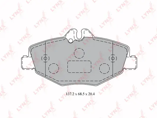 LYNXAUTO fékbetétkészlet, tárcsafék - BD-5323 - TothCarparts