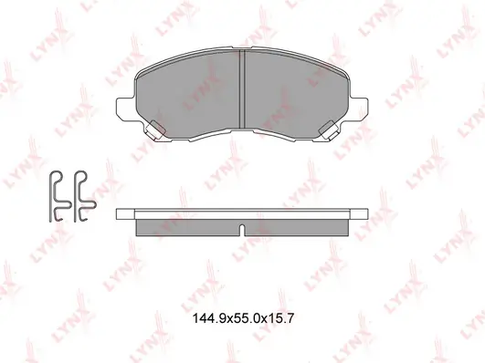 LYNXAUTO fékbetétkészlet, tárcsafék - BD-5504 - TothCarparts