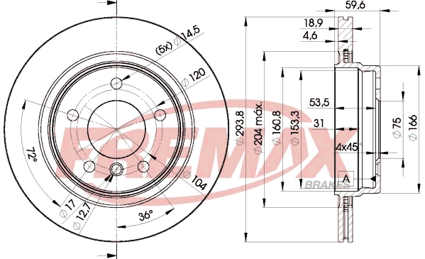 FREMAX féktárcsa - BD-5563 - TothCarparts