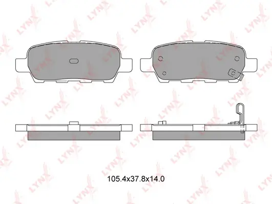 LYNXAUTO fékbetétkészlet, tárcsafék - BD-5706 - TothCarparts