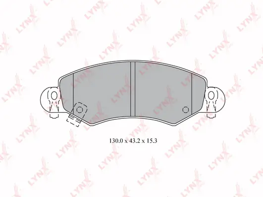 LYNXAUTO fékbetétkészlet, tárcsafék - BD-5906 - TothCarparts