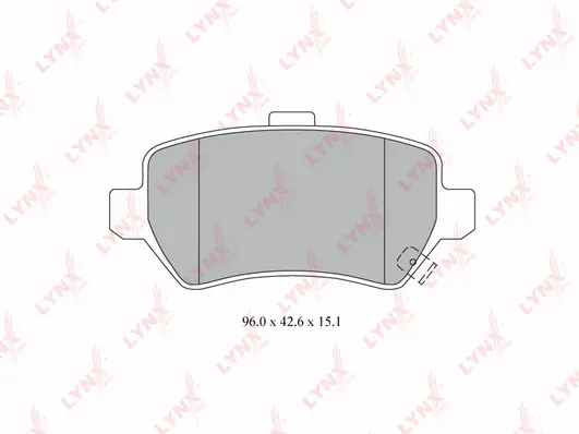 LYNXAUTO fékbetétkészlet, tárcsafék - BD-5911 - TothCarparts