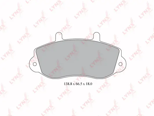 LYNXAUTO fékbetétkészlet, tárcsafék - BD-5920 - TothCarparts