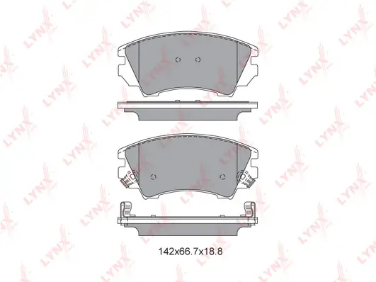LYNXAUTO fékbetétkészlet, tárcsafék - BD-5927 - TothCarparts