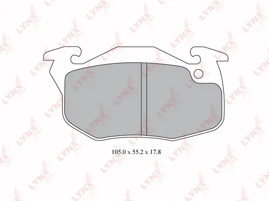 LYNXAUTO fékbetétkészlet, tárcsafék - BD-6105 - TothCarparts