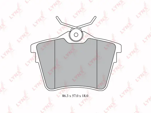 LYNXAUTO fékbetétkészlet, tárcsafék - BD-6111 - TothCarparts