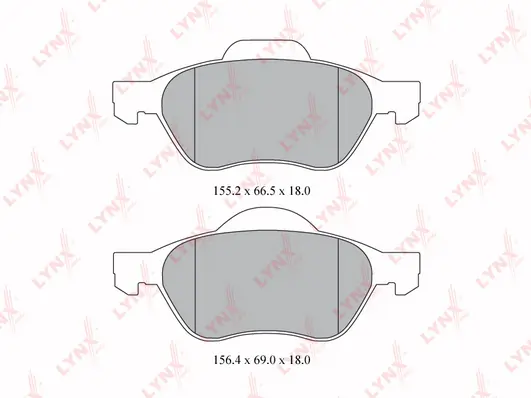 LYNXAUTO fékbetétkészlet, tárcsafék - BD-6315 - TothCarparts