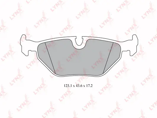 LYNXAUTO fékbetétkészlet, tárcsafék - BD-6501 - TothCarparts