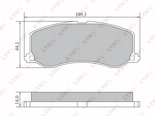LYNXAUTO fékbetétkészlet, tárcsafék - BD-7306 - TothCarparts
