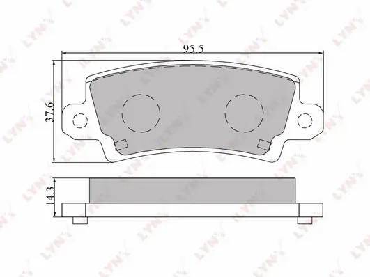 LYNXAUTO fékbetétkészlet, tárcsafék - BD-7541 - TothCarparts