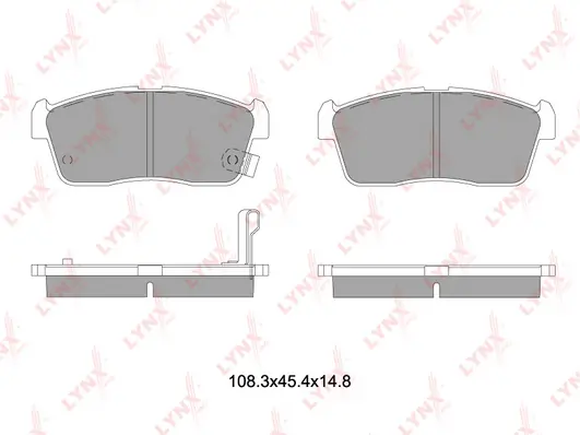 LYNXAUTO fékbetétkészlet, tárcsafék - BD-7551 - TothCarparts