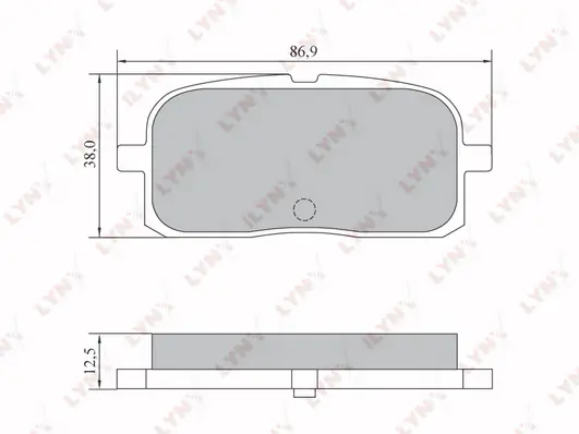 LYNXAUTO fékbetétkészlet, tárcsafék - BD-7556 - TothCarparts