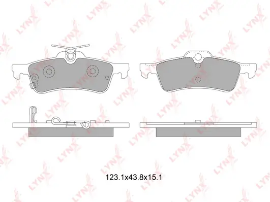 LYNXAUTO fékbetétkészlet, tárcsafék - BD-7600 - TothCarparts