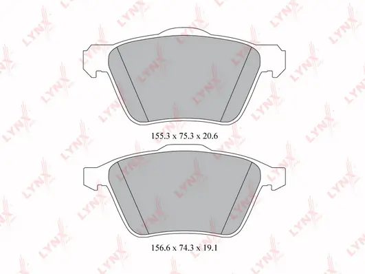 LYNXAUTO fékbetétkészlet, tárcsafék - BD-7814 - TothCarparts
