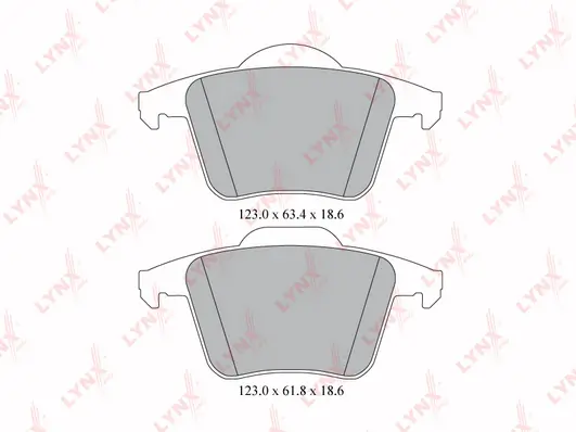 LYNXAUTO fékbetétkészlet, tárcsafék - BD-7815 - TothCarparts