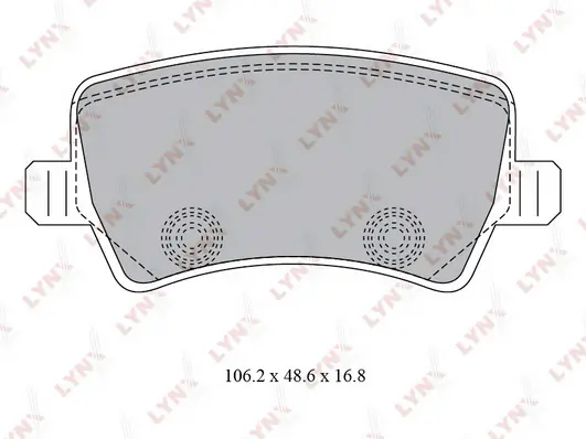 LYNXAUTO fékbetétkészlet, tárcsafék - BD-7817 - TothCarparts