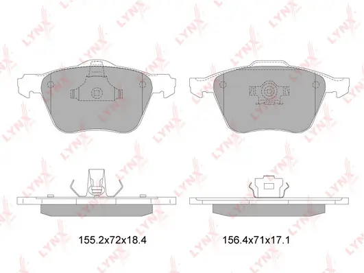 LYNXAUTO fékbetétkészlet, tárcsafék - BD-7818 - TothCarparts