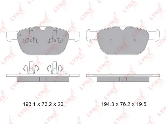 LYNXAUTO fékbetétkészlet, tárcsafék - BD-7820 - TothCarparts