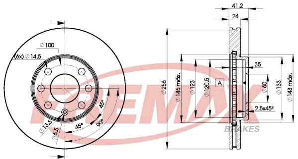 FREMAX féktárcsa - BD-7879 - TothCarparts