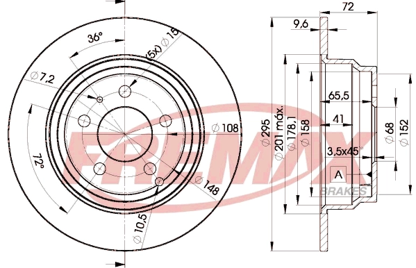 FREMAX féktárcsa - BD-7940 - TothCarparts