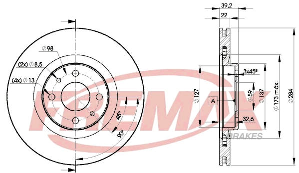 FREMAX féktárcsa - BD-7947 - TothCarparts