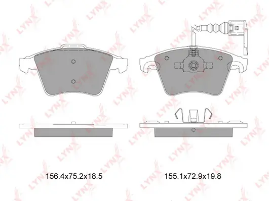 LYNXAUTO fékbetétkészlet, tárcsafék - BD-8001 - TothCarparts