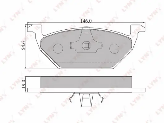 LYNXAUTO fékbetétkészlet, tárcsafék - BD-8003 - TothCarparts