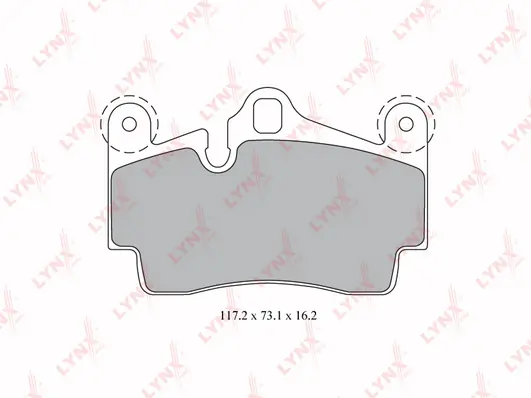 LYNXAUTO fékbetétkészlet, tárcsafék - BD-8007 - TothCarparts