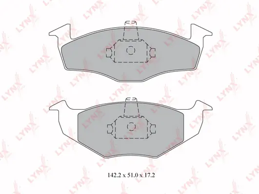 LYNXAUTO fékbetétkészlet, tárcsafék - BD-8008 - TothCarparts