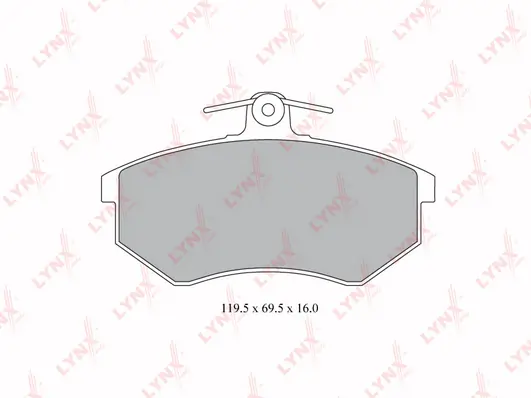 LYNXAUTO fékbetétkészlet, tárcsafék - BD-8014 - TothCarparts