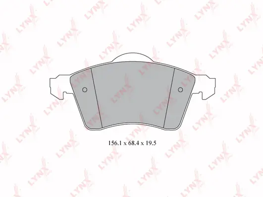 LYNXAUTO fékbetétkészlet, tárcsafék - BD-8024 - TothCarparts