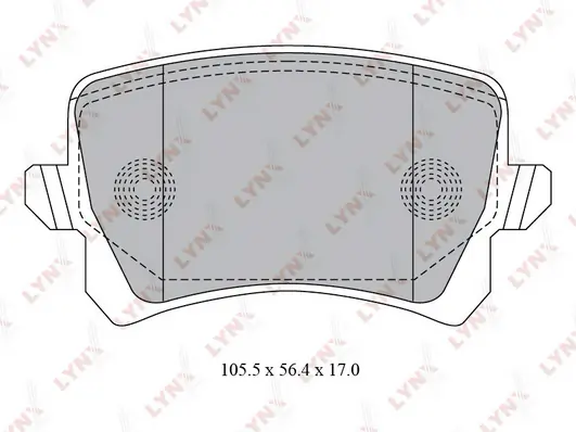 LYNXAUTO fékbetétkészlet, tárcsafék - BD-8030 - TothCarparts