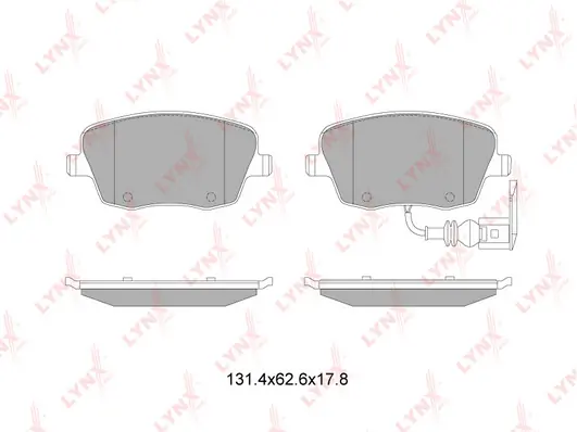 LYNXAUTO fékbetétkészlet, tárcsafék - BD-8041 - TothCarparts