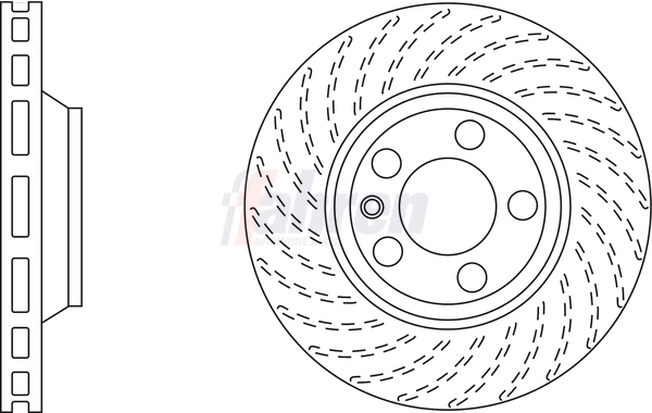Fahren féktárcsa - FBD6411 - TothCarparts
