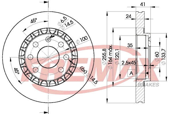 FREMAX féktárcsa - BD-9042 - TothCarparts