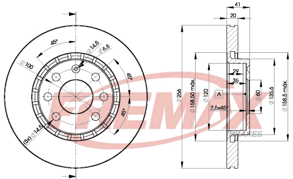 FREMAX féktárcsa - BD-9046 - TothCarparts