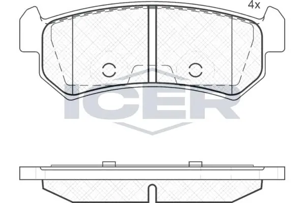 ANDEL fékbetétkészlet, tárcsafék - 181727 - TothCarparts