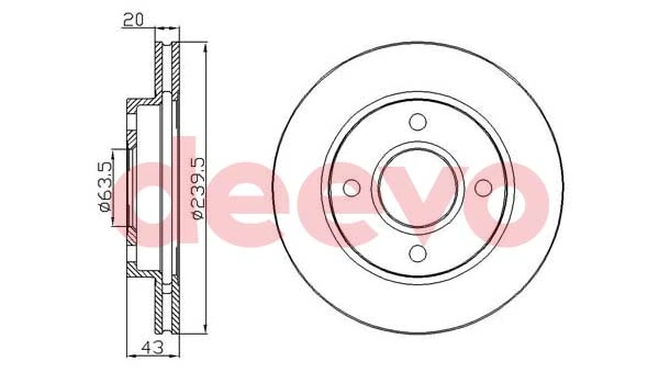 DEEVO féktárcsa - BD10300 - TothCarparts