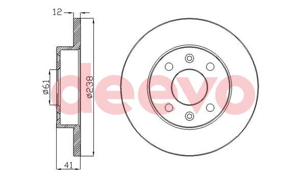 DEEVO féktárcsa - BD10480 - TothCarparts