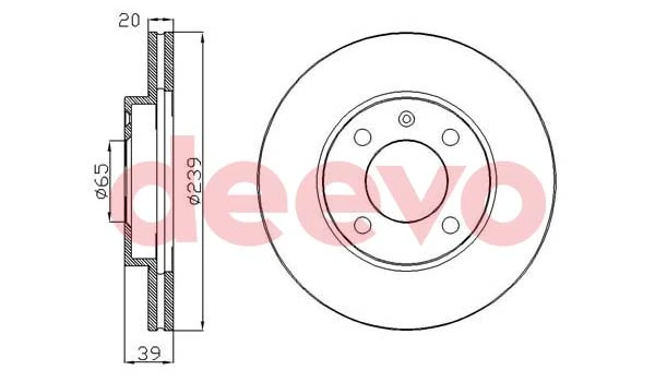 DEEVO féktárcsa - BD10640 - TothCarparts
