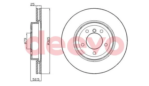 DEEVO féktárcsa - BD11620 - TothCarparts