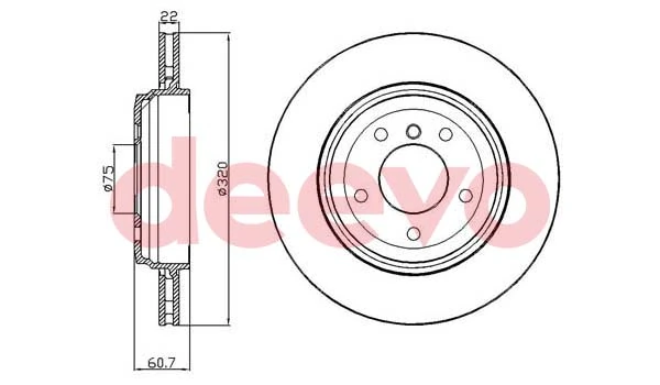 DEEVO féktárcsa - BD11640 - TothCarparts