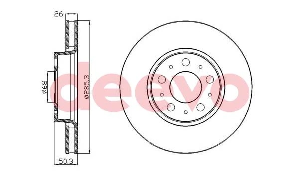 DEEVO féktárcsa - BD12440 - TothCarparts